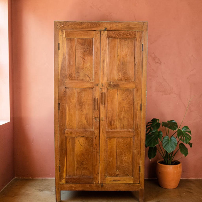 Vintage Wooden Rustic Cupboard Cabinet