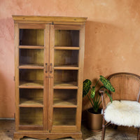 Vintage Rustic Wooden Cupboard Cabinet