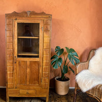 Vintage Rustic Wooden Cupboard Cabinet