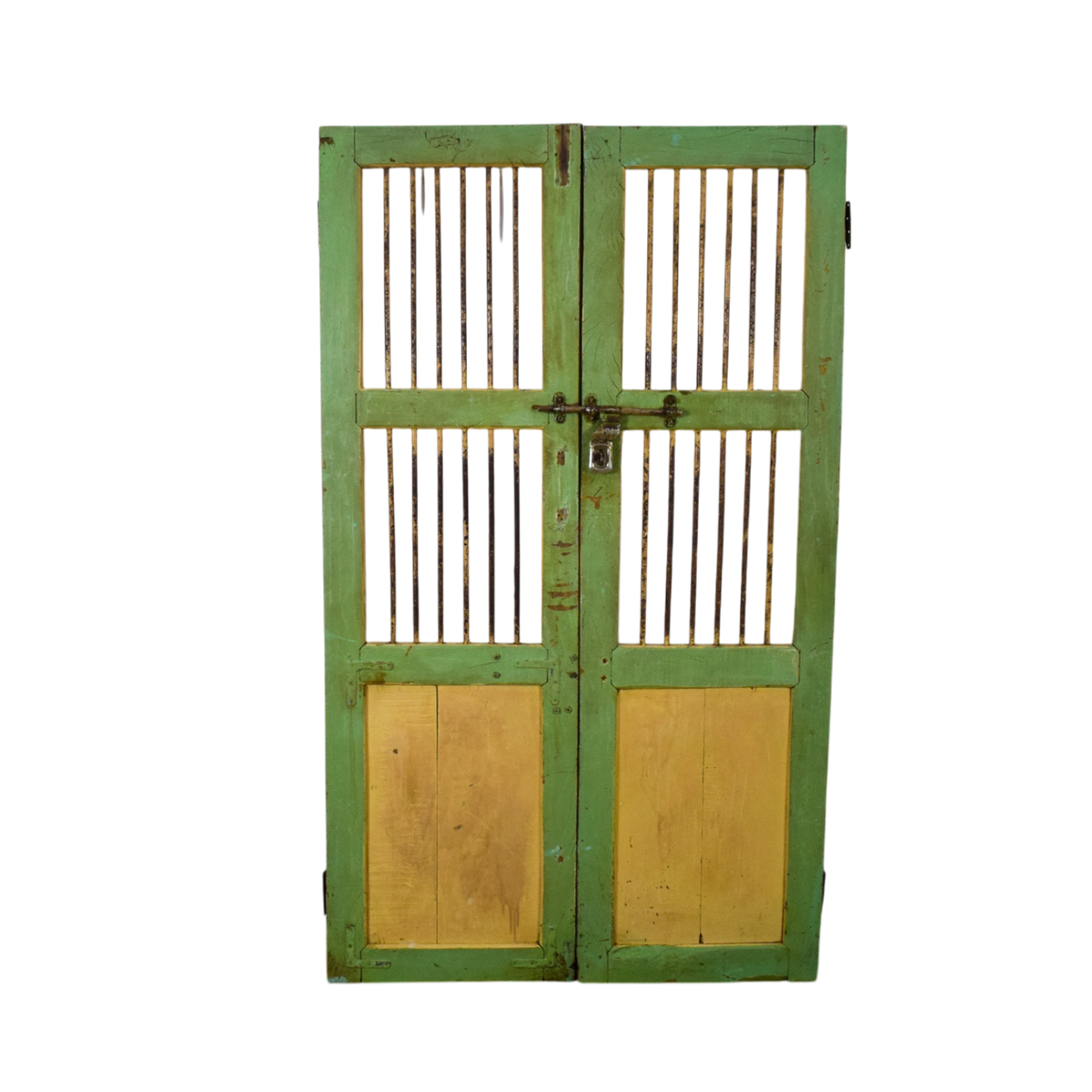 Pair of Antique Vintage Indian Doors Shutters