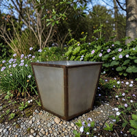 MILLWARDS® Handmade Vintage Style Galvanised Riveted Square Planter - 50 cm